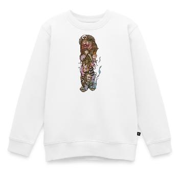 Anubis Le Dieu de l’Egypte ancienne - Sweat Premium enfant bio - blanc - Devant - AI Model Kid Male (0cm)