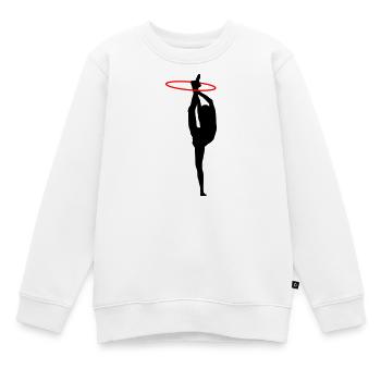 Gymnastik - Kinder Premium Organic Sweatshirt - Weiß - Vorne - AI Model Kid Male (0cm)