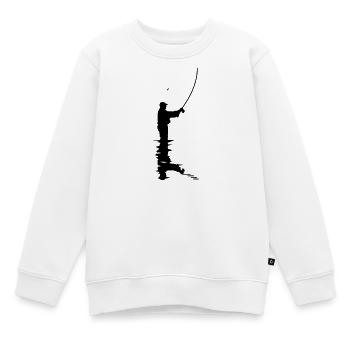 Angler - Kinder Premium Organic Sweatshirt - Weiß - Vorne - AI Model Kid Male (0cm)