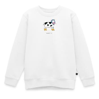 À l’époque de mon pays - Sweat Premium enfant bio - blanc - Devant - AI Model Kid Male (0cm)