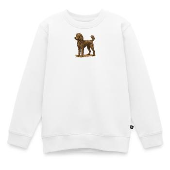 Caniche - Sweat Premium enfant bio - blanc - Devant - AI Model Kid Male (0cm)