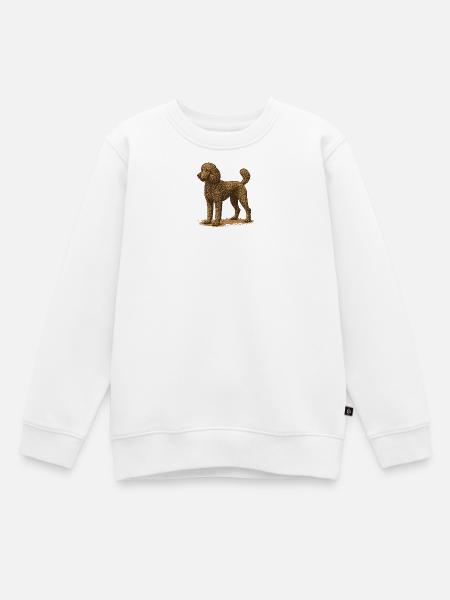 Pudel - Kinder Premium Organic Sweatshirt - Weiß