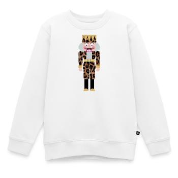 Casse-Noisette Leolook Imprimé Animal Décoration de Noël - Sweat Premium enfant bio - blanc - Devant - AI Model Kid Male (0cm)