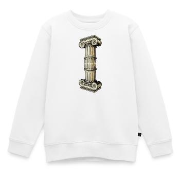 Antike Säulenkolonne Illustration - Kinder Premium Organic Sweatshirt - Weiß - Vorne - AI Model Kid Male (0cm)