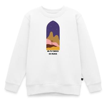 Wüstenpalmen-Silhouette - Kinder Premium Organic Sweatshirt - Weiß - Vorne - AI Model Kid Male (0cm)