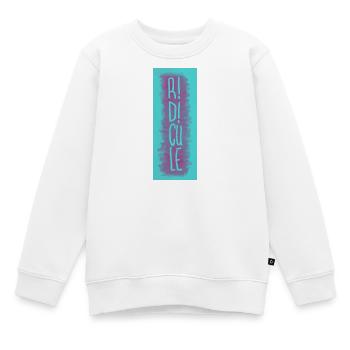 R! D!CULE (Blue & Purple) - Kids Premium Organic Sweatshirt - white - Front - AI Model Kid Male (0cm)