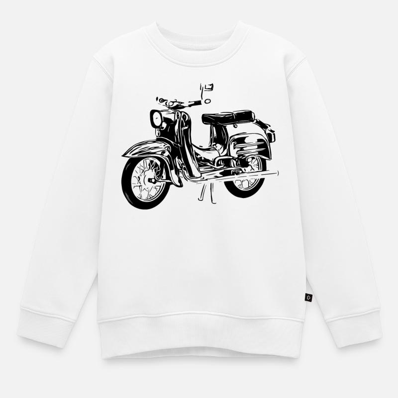 Simson Schwalbe - Kinder Premium Organic Sweatshirt - Weiß