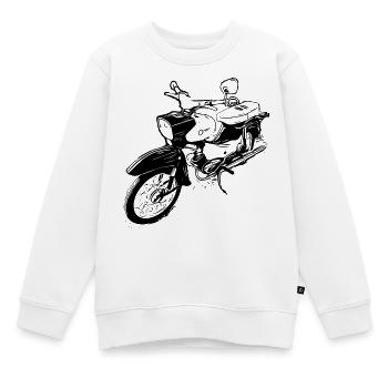 | étoiles | rda Cyclomoteur | Camion | Technologie - Sweat Premium enfant bio - blanc - Devant - AI Model Kid Male (0cm)