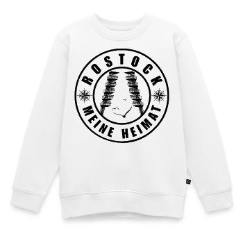 Rostock Meine Heimat - Kinder Premium Organic Sweatshirt - Weiß - Vorne - AI Model Kid Male (0cm)
