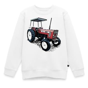 Tractor 666 - Kids Premium Organic Sweatshirt - white - Front - AI Model Kid Male (0cm)
