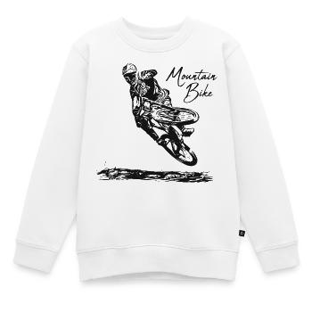 Trail Sprinter - Kinder Premium Organic Sweatshirt - Weiß - Vorne - AI Model Kid Male (0cm)