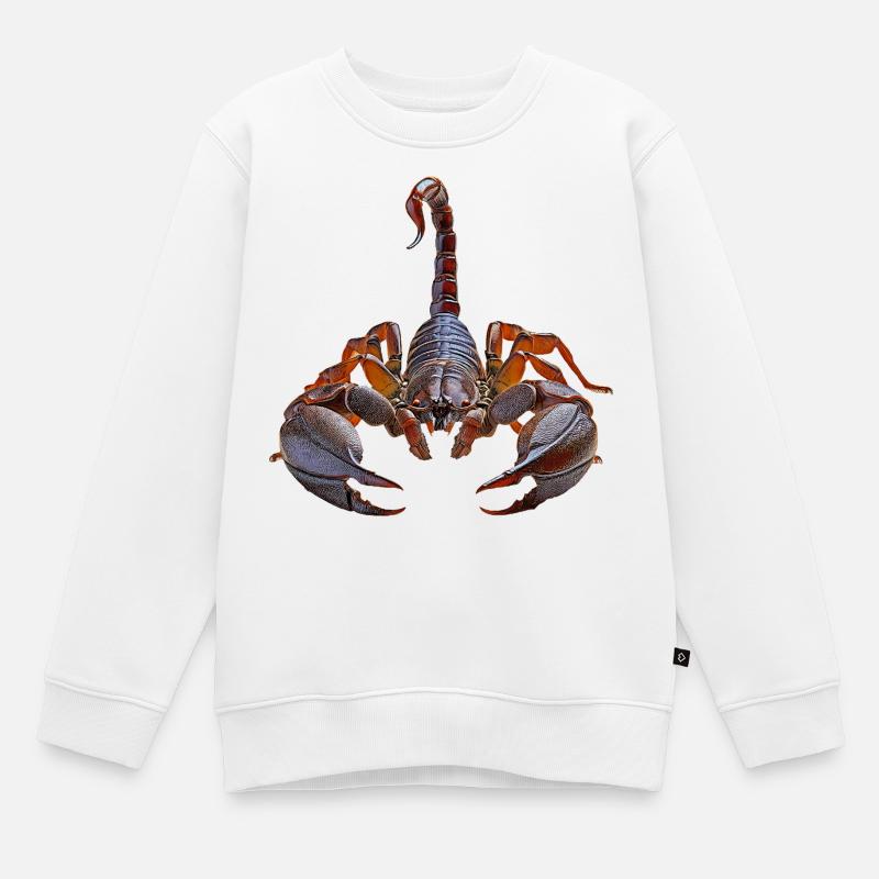 Scorpion - Sweat Premium enfant bio - blanc