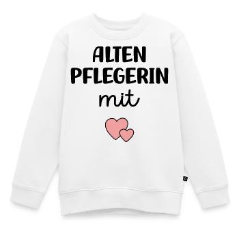 Altenpflegerin mit Herz - Kinder Premium Organic Sweatshirt - Weiß - Vorne - AI Model Kid Male (0cm)