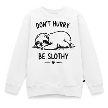 Thème du paresseux du rêve paresseux - Sweat Premium enfant bio - blanc - Devant - AI Model Kid Male (0cm)