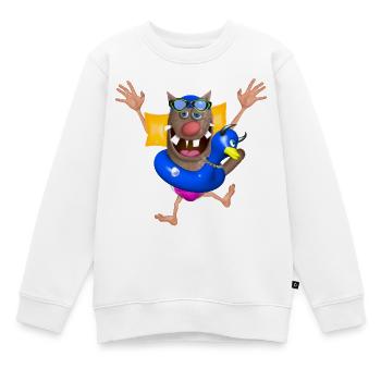 Foufou – Es lebe die Feiertage! - Kinder Premium Organic Sweatshirt - Weiß - Vorne - AI Model Kid Male (0cm)