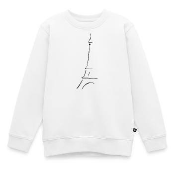 Eiffel Tower Paris - Kids Premium Organic Sweatshirt - white - Front - AI Model Kid Male (0cm)