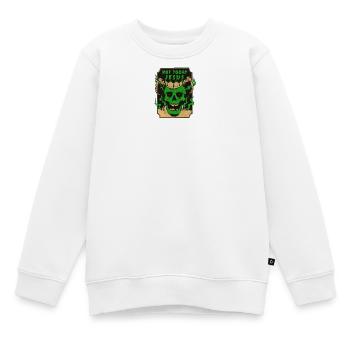 Nicht heute Jesus Satan Design - Kinder Premium Organic Sweatshirt - Weiß - Vorne - AI Model Kid Male (0cm)