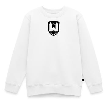 Mopedsport Wappen / Logo / Emblem - Kinder Premium Organic Sweatshirt - Weiß - Vorne - AI Model Kid Male (0cm)