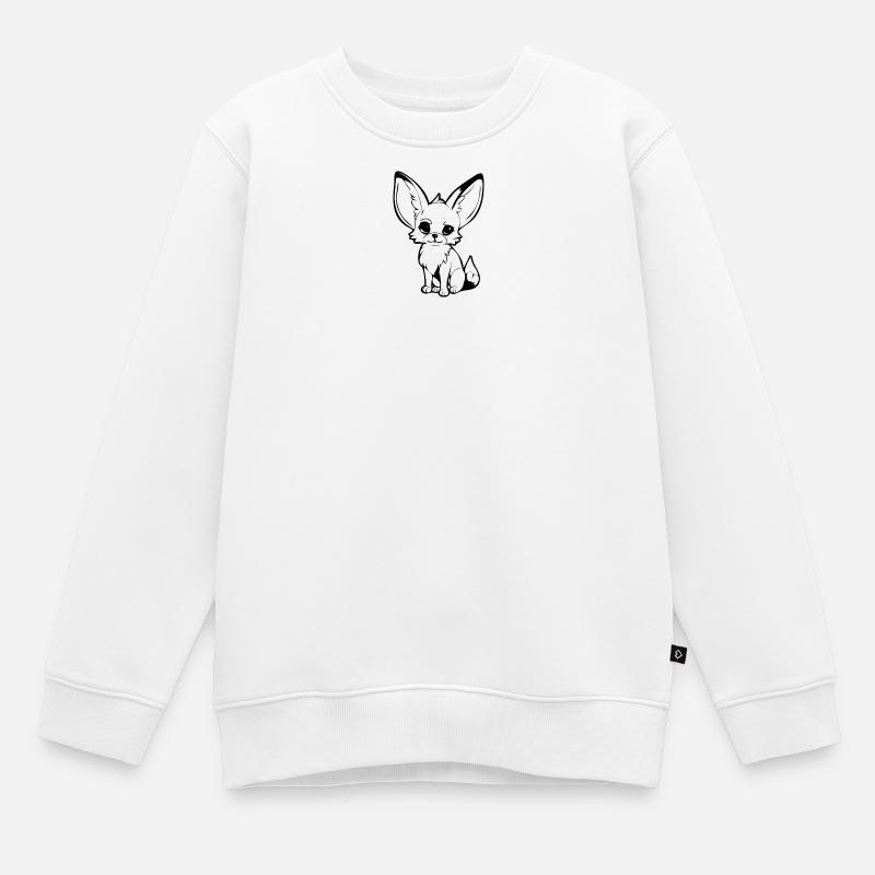 Fennek - Kinder Premium Organic Sweatshirt - Weiß