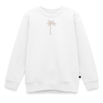 Palmier - Sweat Premium enfant bio - blanc - Devant - AI Model Kid Male (0cm)