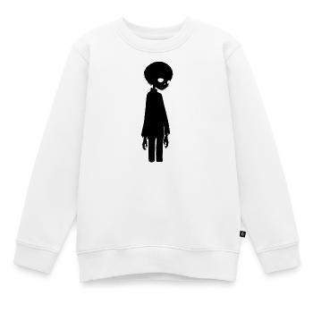 Dunkel sein - Kinder Premium Organic Sweatshirt - Weiß - Vorne - AI Model Kid Male (0cm)