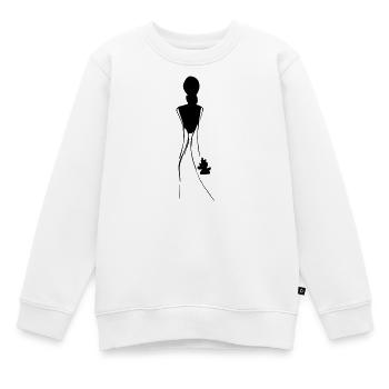 Braut - Kinder Premium Organic Sweatshirt - Weiß - Vorne - AI Model Kid Male (0cm)