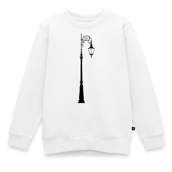 Straßenlaterne - Kinder Premium Organic Sweatshirt - Weiß - Vorne - AI Model Kid Male (0cm)