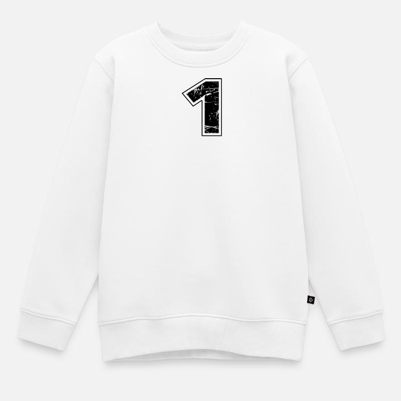 1 - Sweat Premium enfant bio - blanc