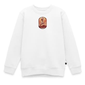 Retro-Abzeichen, Toulouse Frankreich ist meine Heimatstadt - Kinder Premium Organic Sweatshirt - Weiß - Vorne - AI Model Kid Male (0cm)