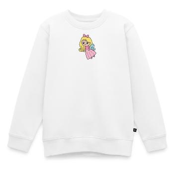 Fee - Kinder Premium Organic Sweatshirt - Weiß - Vorne - AI Model Kid Male (0cm)