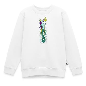 Sirene - Kinder Premium Organic Sweatshirt - Weiß - Vorne - AI Model Kid Male (0cm)