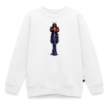 Nachtkriegerin mit Hornhelm - Kinder Premium Organic Sweatshirt - Weiß - Vorne - AI Model Kid Male (0cm)
