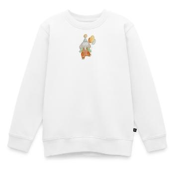 Geburtstagselefant mit Luftballons - Kinder Premium Organic Sweatshirt - Weiß - Vorne - AI Model Kid Male (0cm)