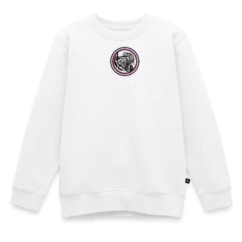 FREEBEAST COQ Bleu Blanc & Rouge - Sweat Premium enfant bio - blanc - Devant - AI Model Kid Male (0cm)