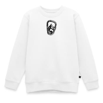 Design upload required - Kids Premium Organic Sweatshirt - white - Front - AI Model Kid Male (0cm)