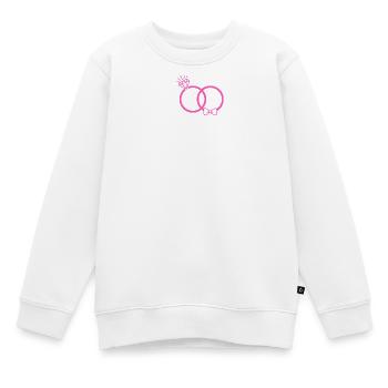 Alliances roses - Sweat Premium enfant bio - blanc - Devant - AI Model Kid Male (0cm)