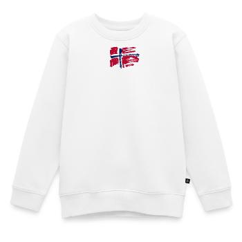 Norway - Kids Premium Organic Sweatshirt - white - Front - AI Model Kid Male (0cm)