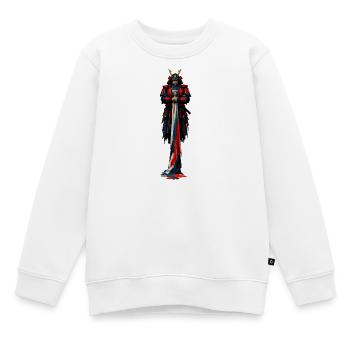 Robe impériale de fantaisie rouge bleu - Sweat Premium enfant bio - blanc - Devant - AI Model Kid Male (0cm)