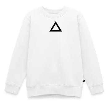 Dreieck Rand - Kinder Premium Organic Sweatshirt - Weiß - Vorne - AI Model Kid Male (0cm)