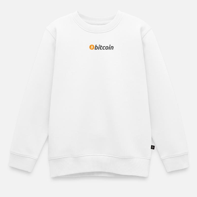 Le bitcoin - Sweat Premium enfant bio - blanc