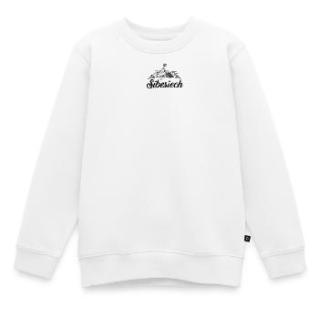 Sibesiech - cooler Typ - Kinder Premium Organic Sweatshirt - Weiß - Vorne - AI Model Kid Male (0cm)