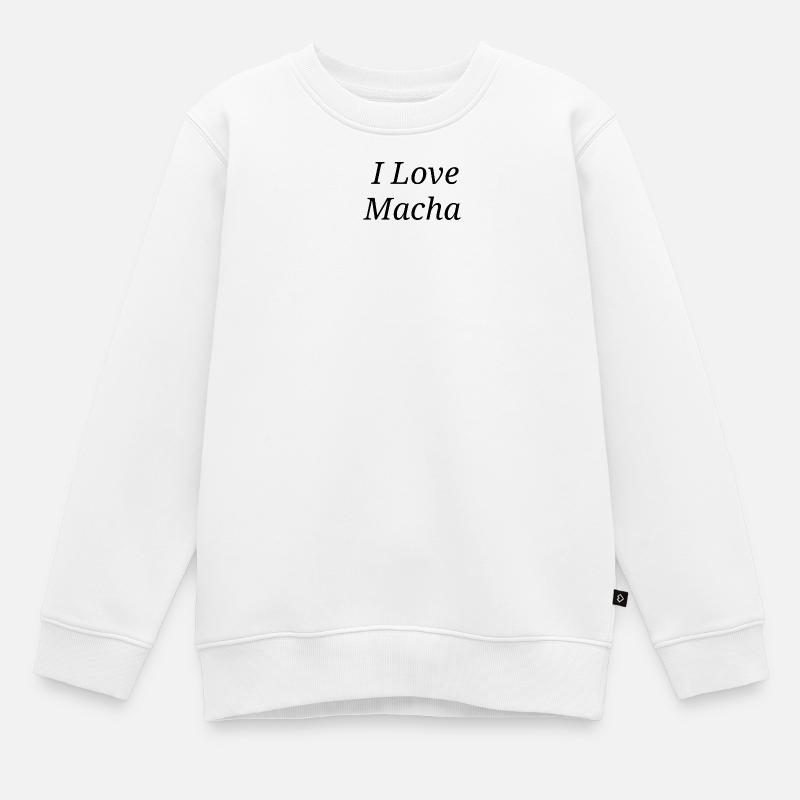 Macha  - Kinder Premium Organic Sweatshirt - Weiß