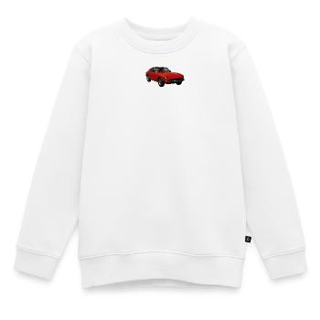 Roter Vintage-Sportwagen - Kinder Premium Organic Sweatshirt - Weiß - Vorne - AI Model Kid Male (0cm)
