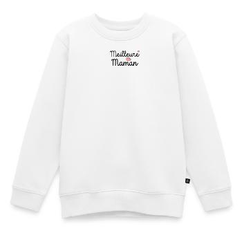 Meilleure Maman - Sweat Premium enfant bio - blanc - Devant - AI Model Kid Male (0cm)