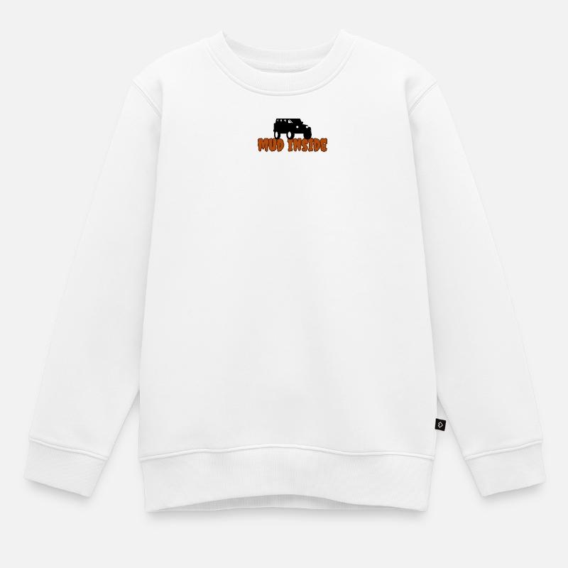 Boue à l’intérieur - Sweat Premium enfant bio - blanc