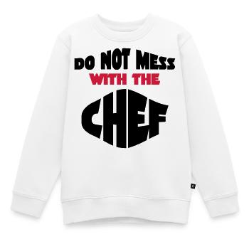 chef - Kinder Premium Organic Sweatshirt - Weiß - Vorne - AI Model Kid Male (0cm)