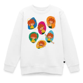 Pumuckl Zeigt Verschiedene Emotionen - Kinder Premium Organic Sweatshirt - Weiß - Vorne - AI Model Kid Male (0cm)