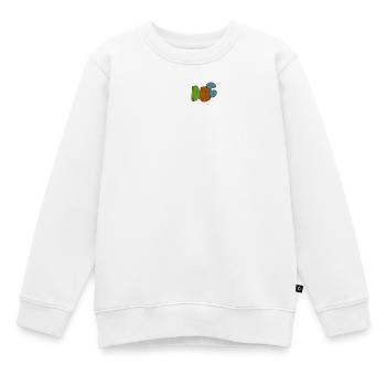 ABC - Kinder Premium Organic Sweatshirt - Weiß - Vorne - AI Model Kid Male (0cm)