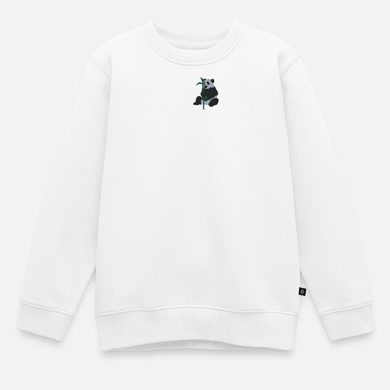 Panda - Sweat Premium enfant bio - blanc