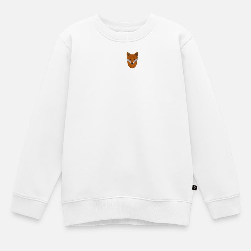 Fox - Kinder Premium Organic Sweatshirt - Weiß